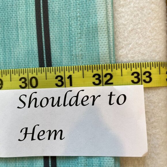 Ben Hogan Performance Men's 3-Button Striped Golf Polo Shirt Sz XXL in Turquoise - Picture 13 of 13